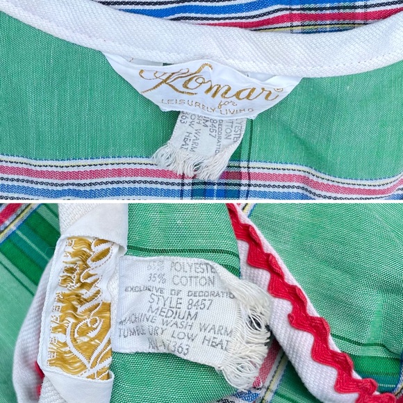 Vintage 70s Komar Zip Front House Dress Robe Sz Medium Pockets House Coat - Picture 3 of 11